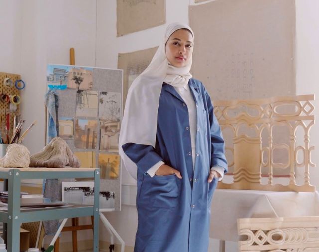 Suhoor Wa Fanoon - Abstract Architectural Drawing with Asma Belhamar